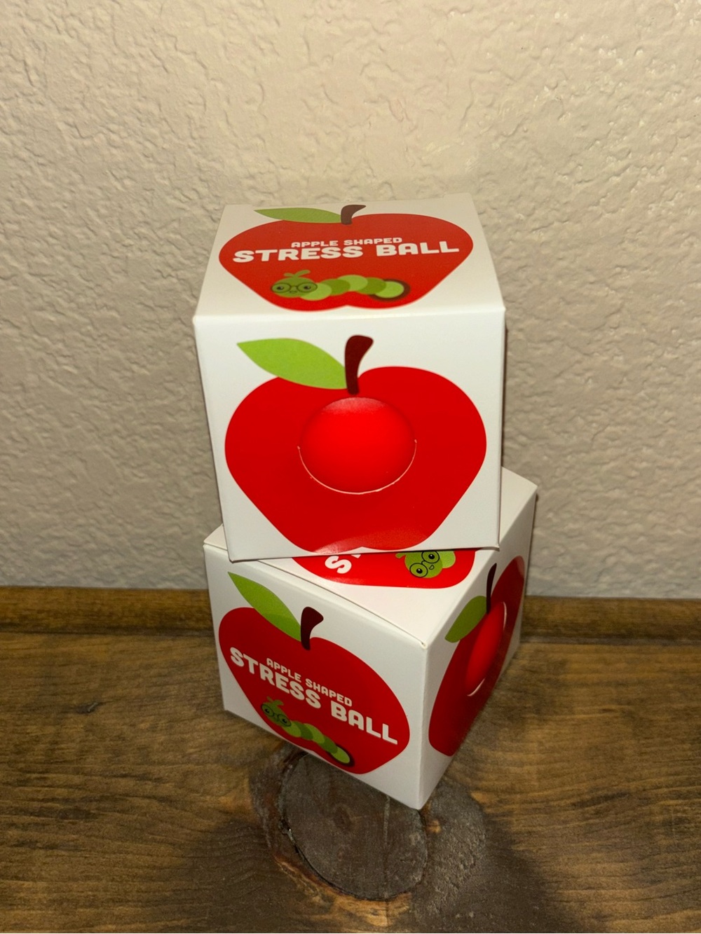 apple shaped stress balls